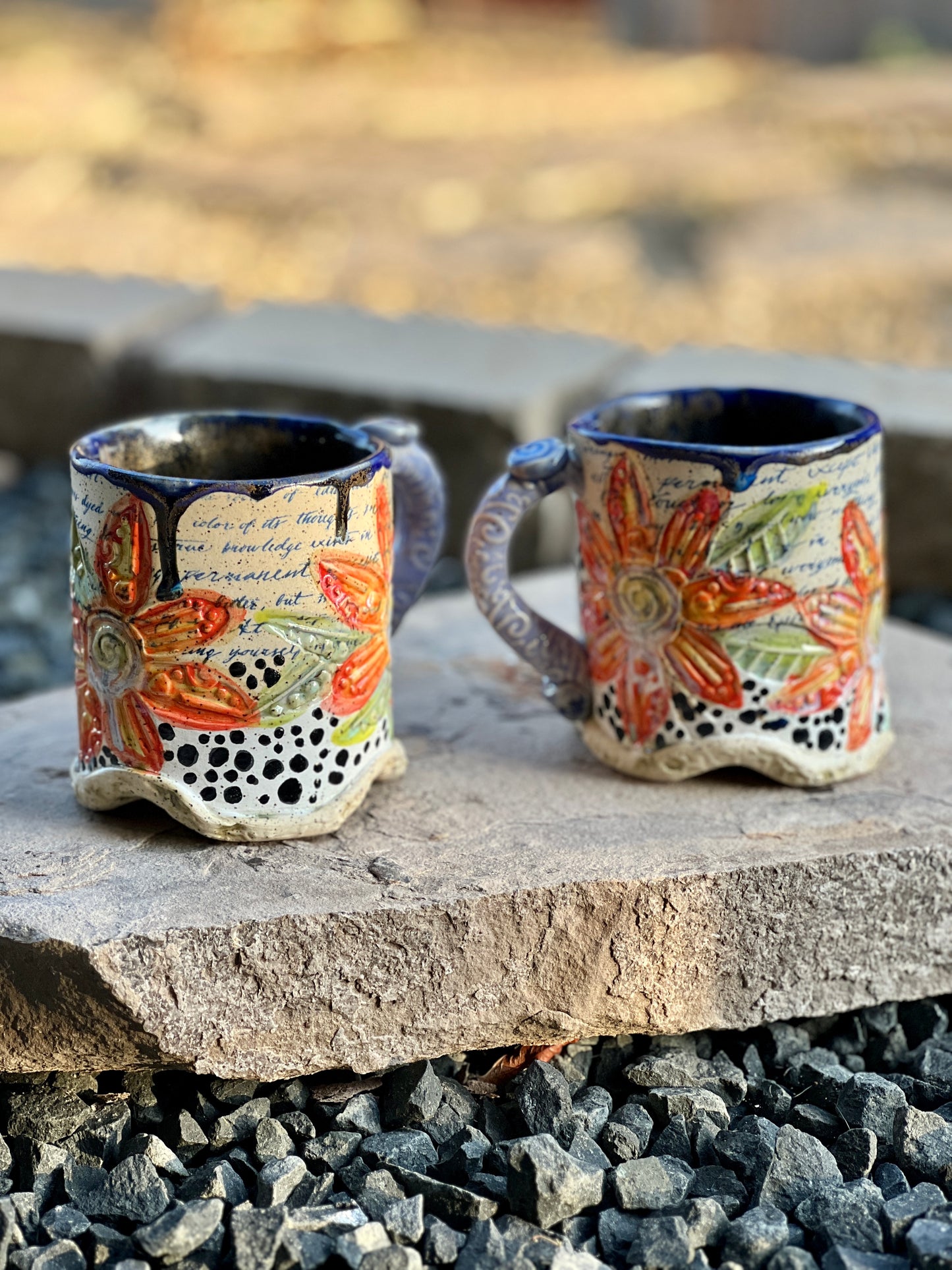 Sunset daisy mug
