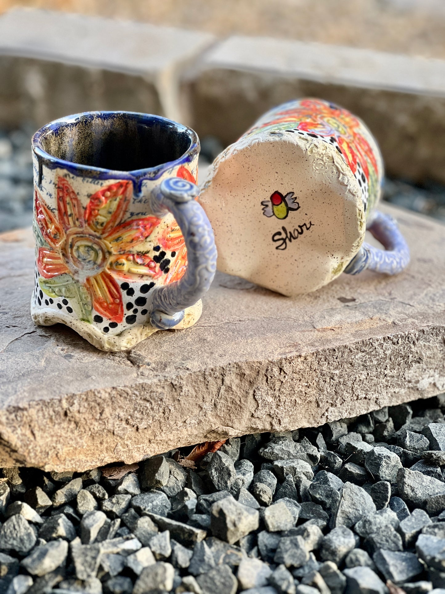 Sunset daisy mug