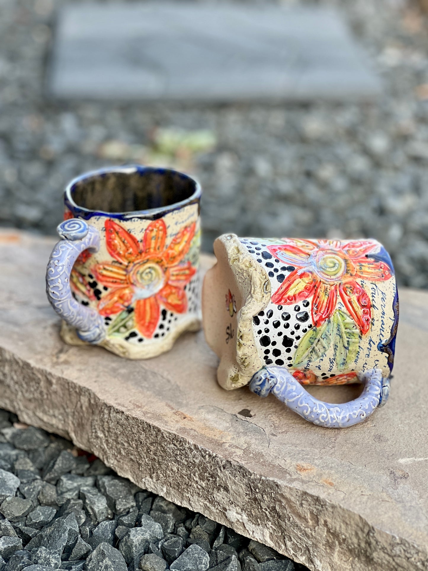 Sunset daisy mug