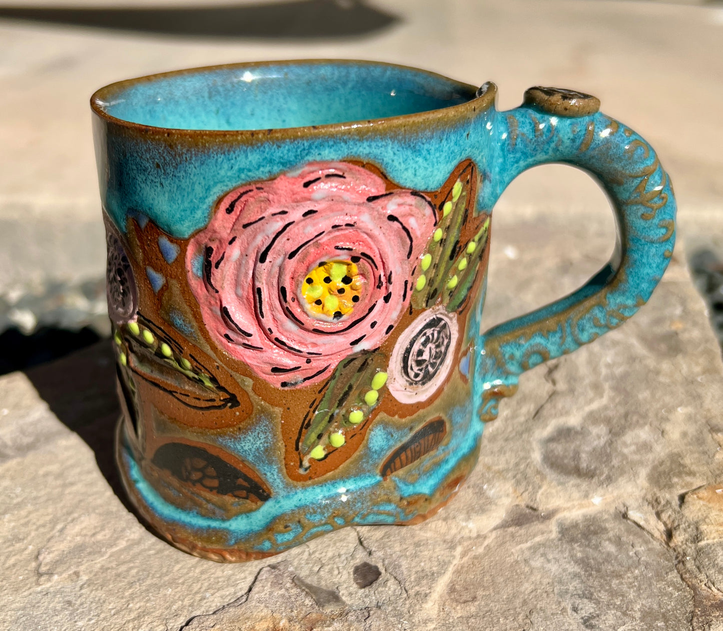 Pink Flower Mug