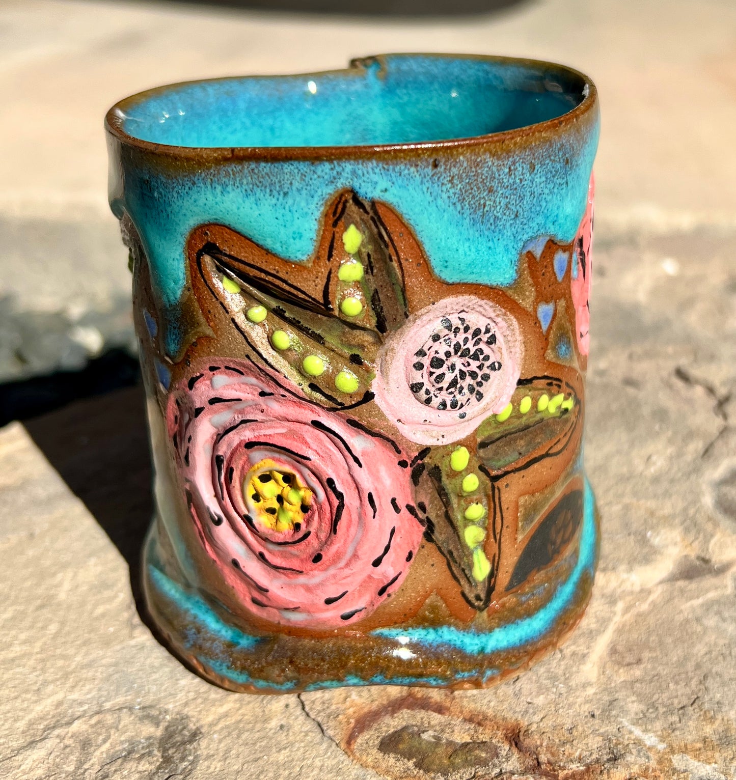 Pink Flower Mug