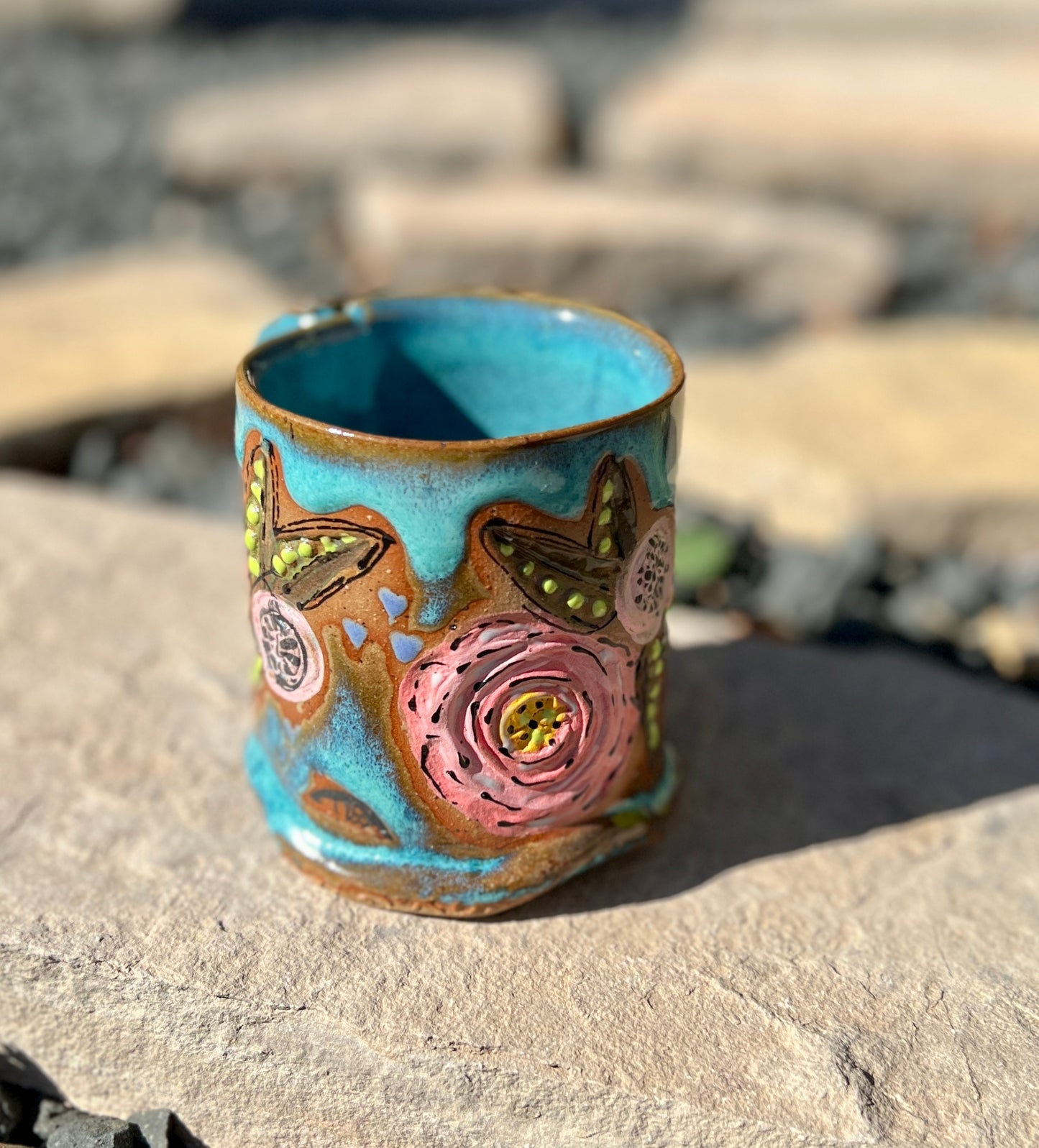 Pink Flower Mug