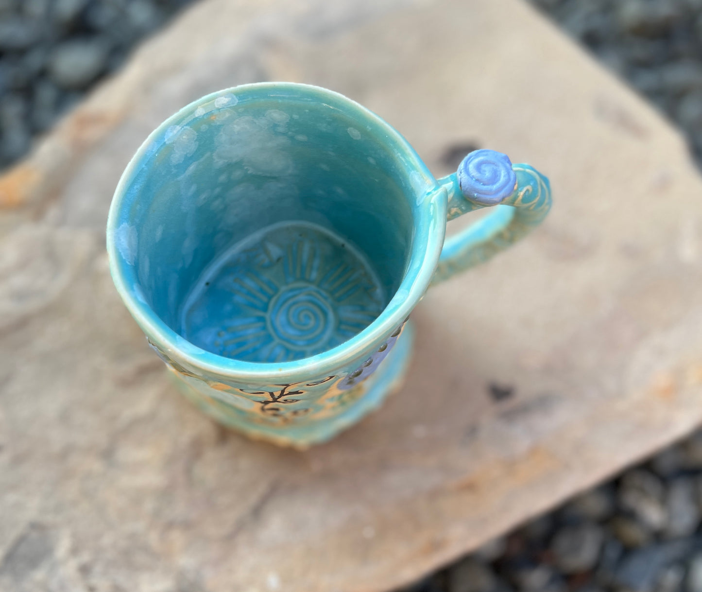 Hues of blue mug