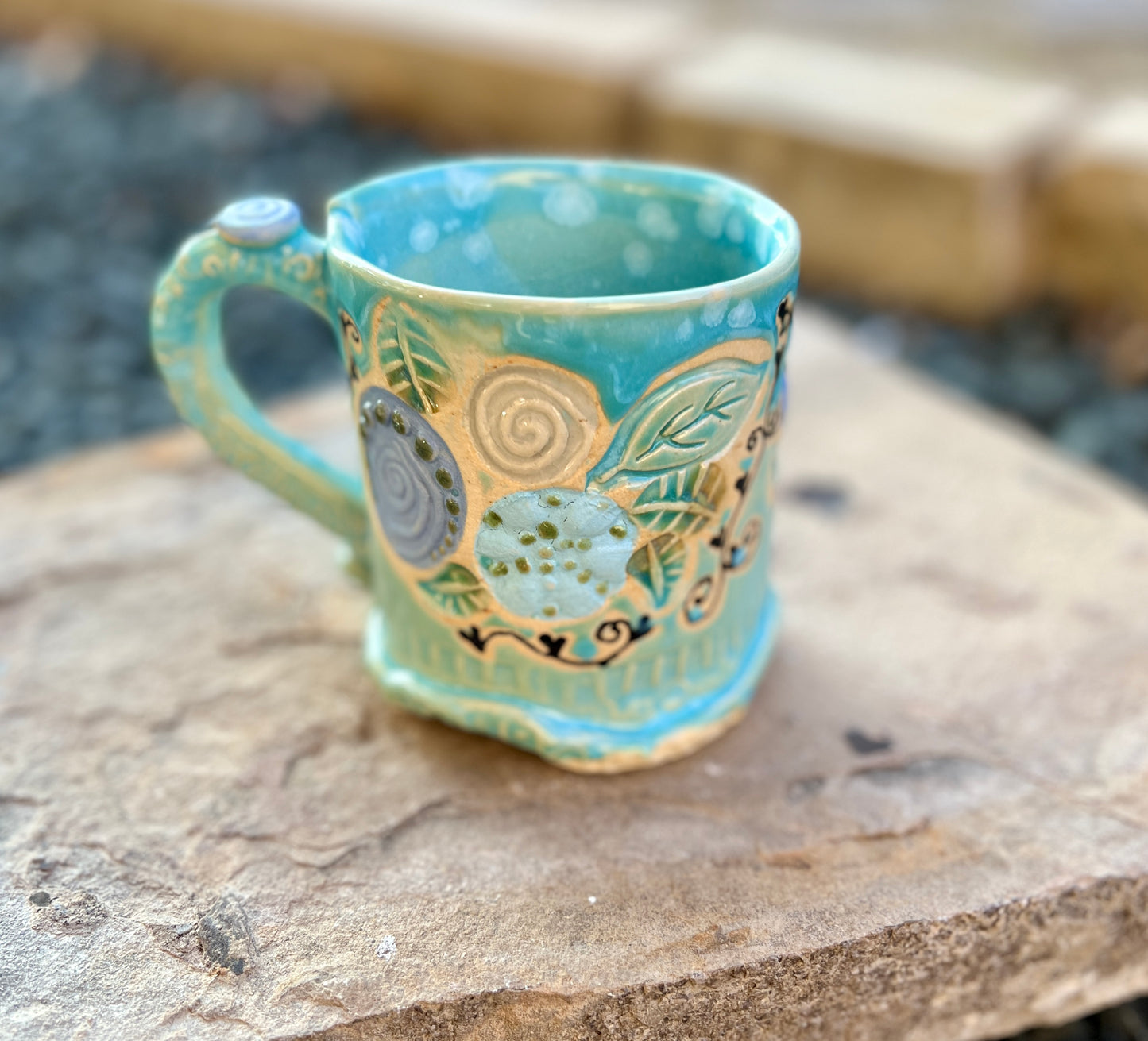 Hues of blue mug