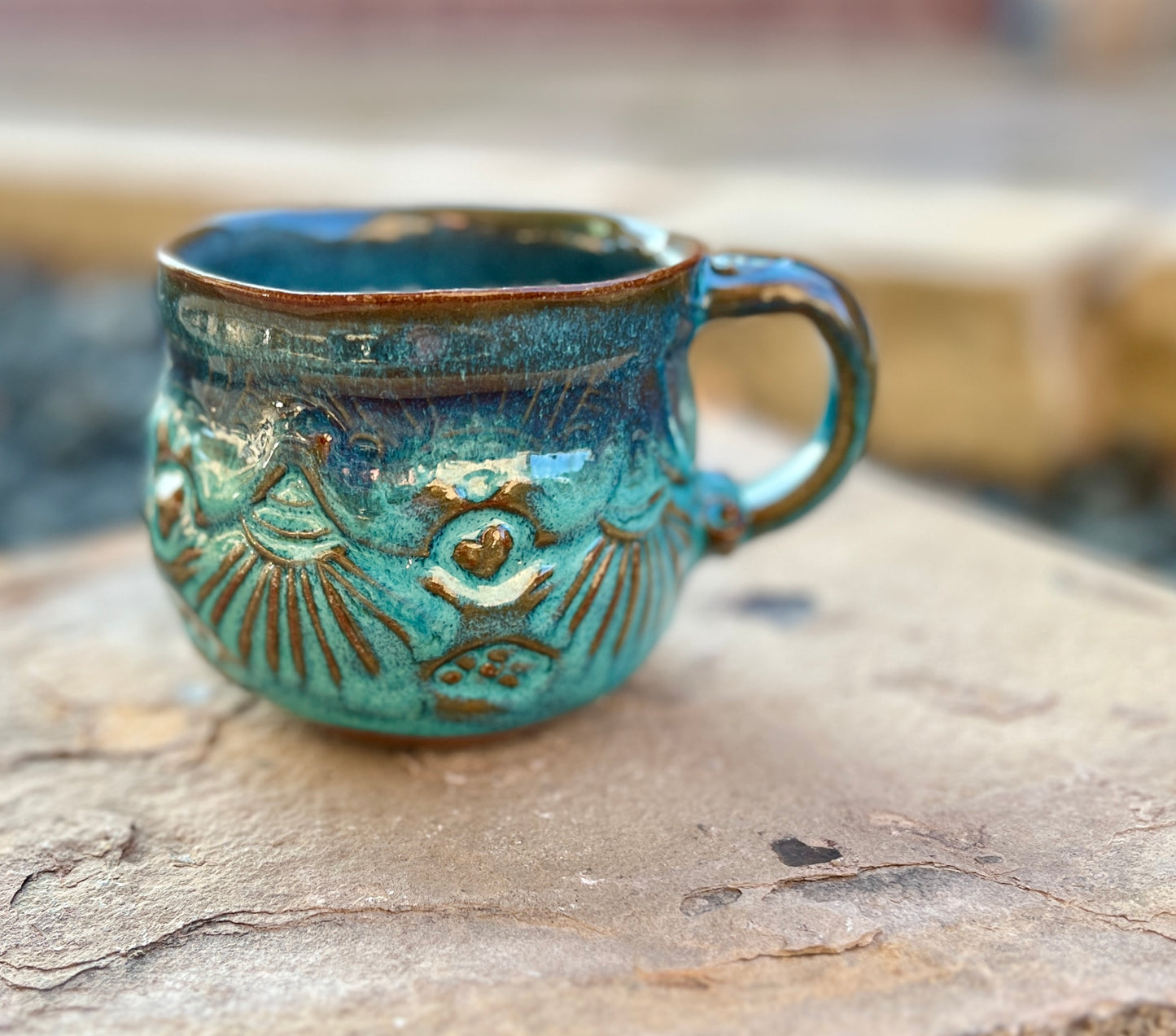 Pot Bell Mug in Blues