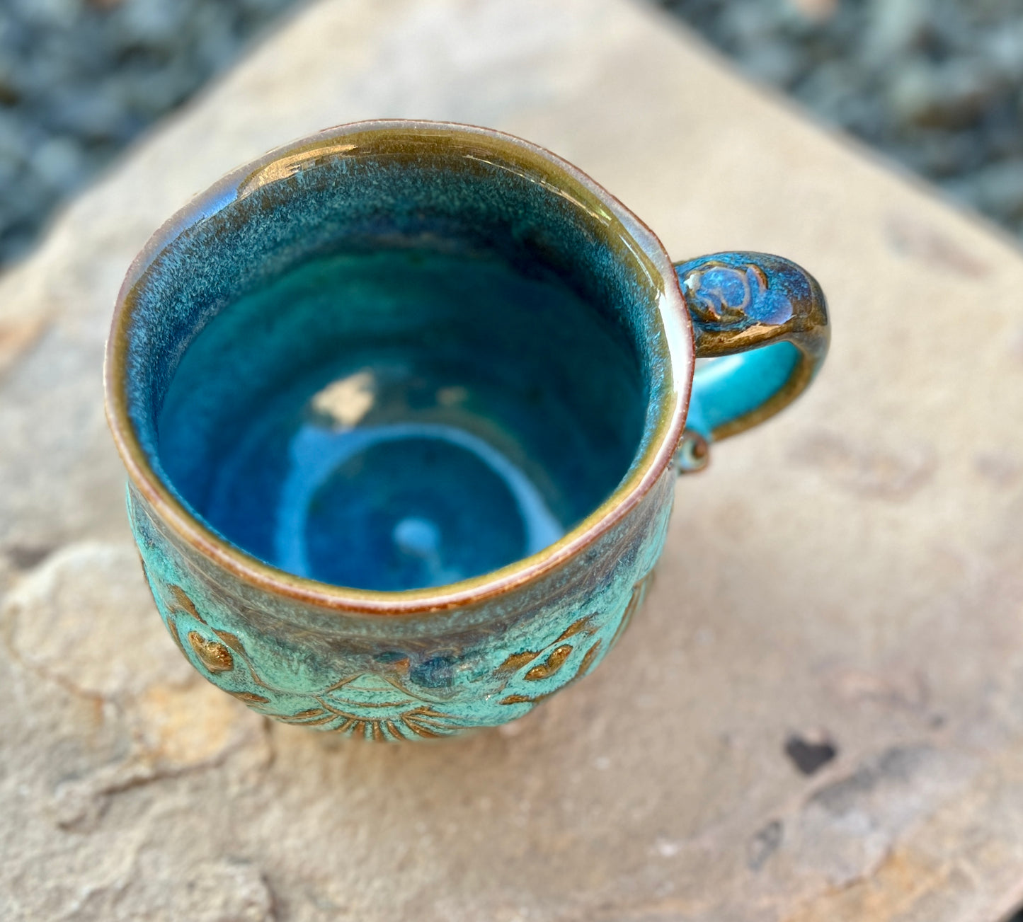 Pot Bell Mug in Blues