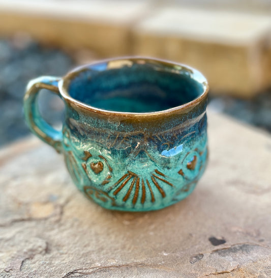 Pot Bell Mug in Blues