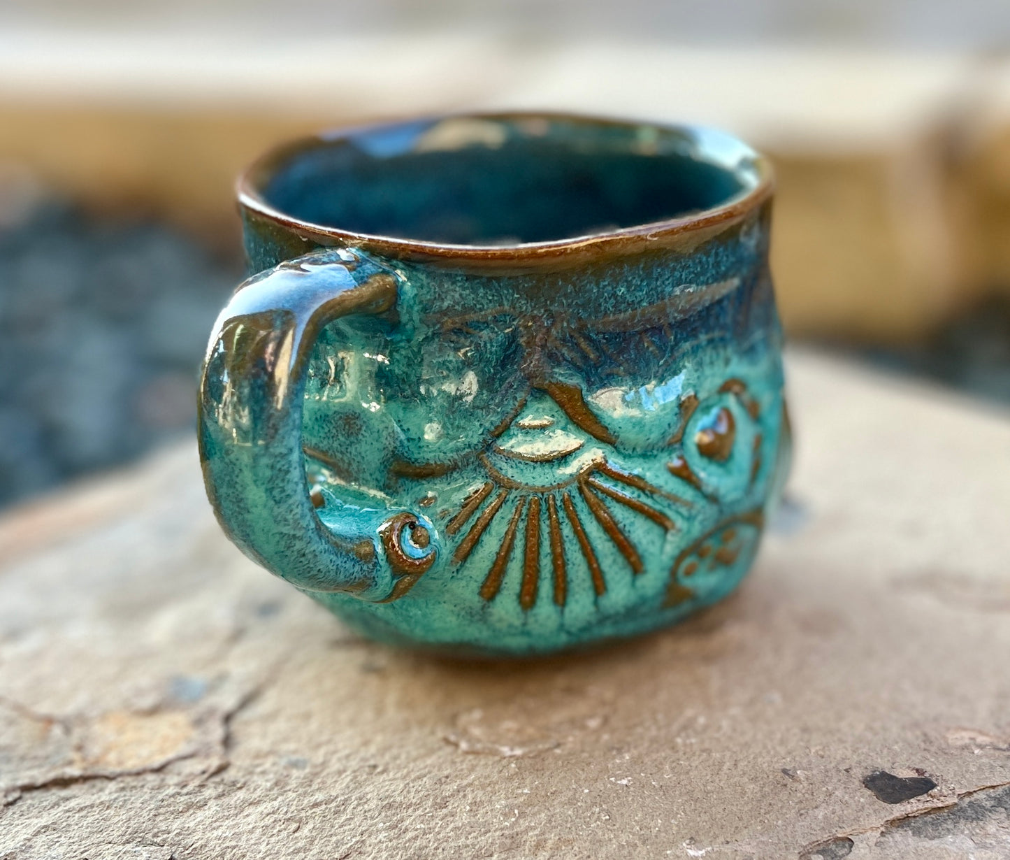 Pot Bell Mug in Blues