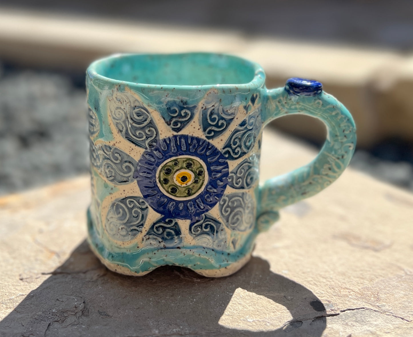 Blue Daisy Mug