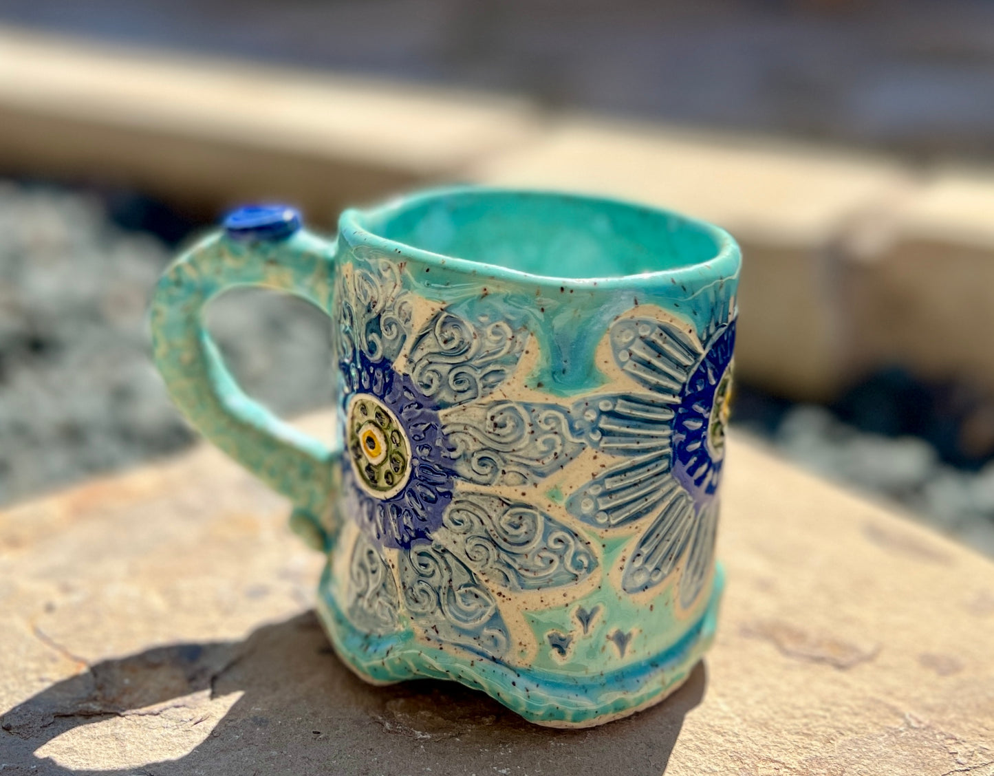 Blue Daisy Mug