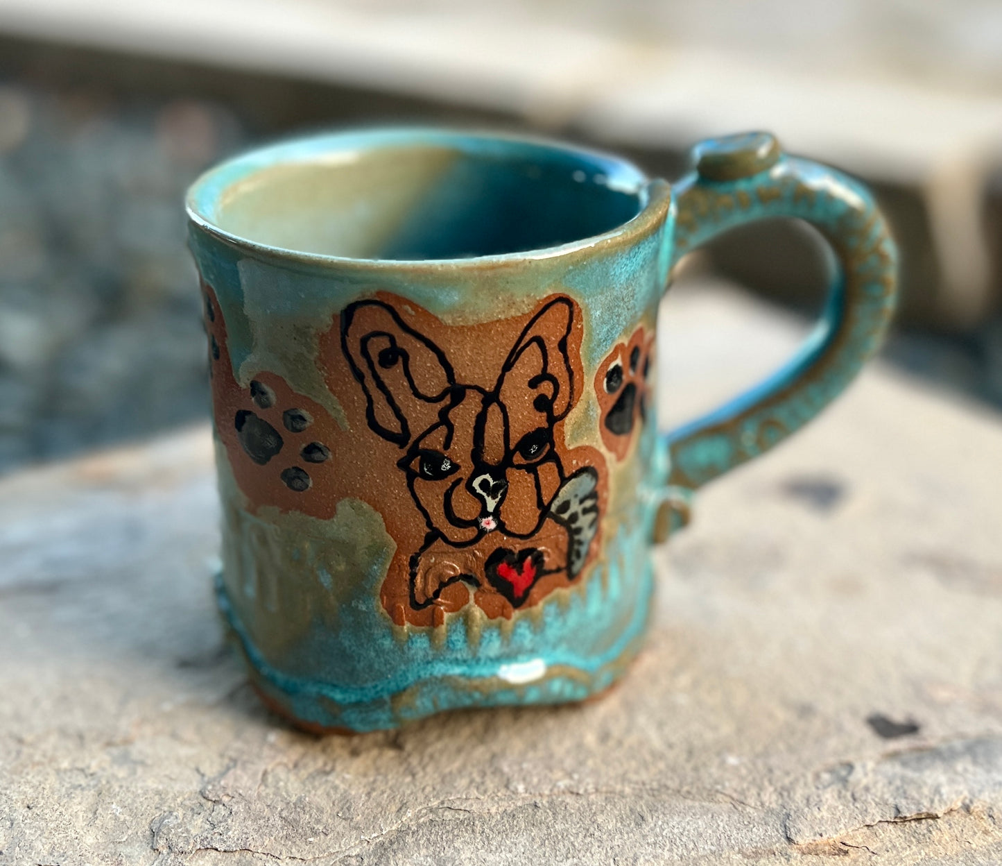 French Bulldog love mug