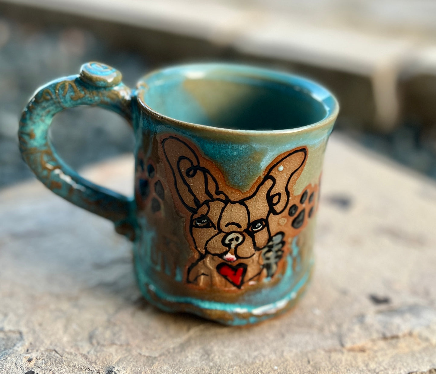 French Bulldog love mug