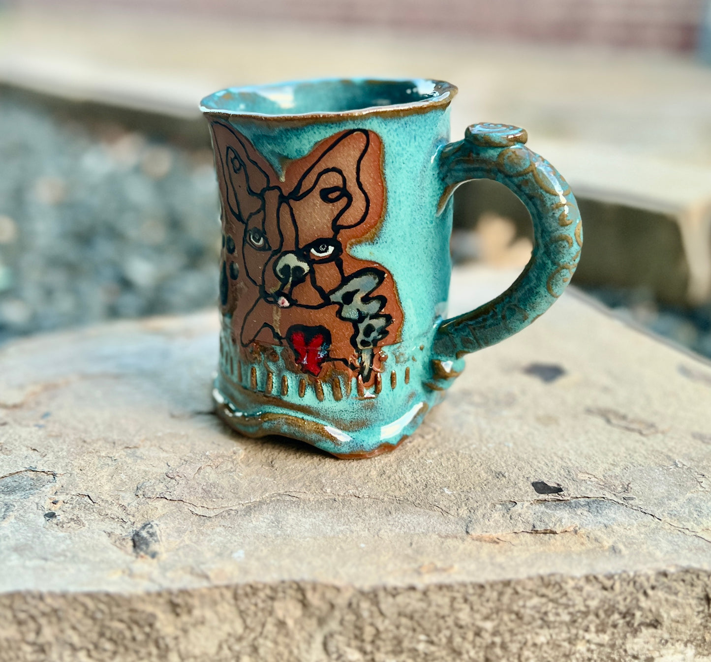 Tall Frenchie Mug