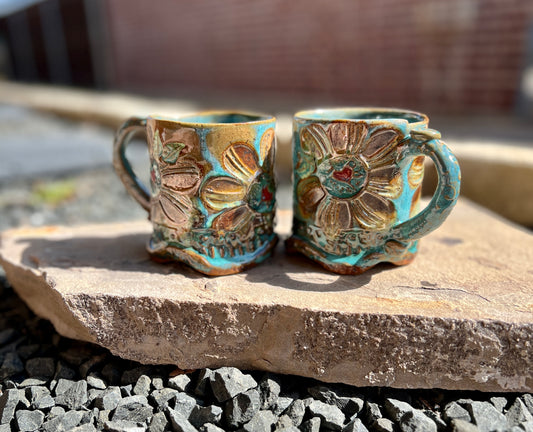 Retro Boho Daisy Mug