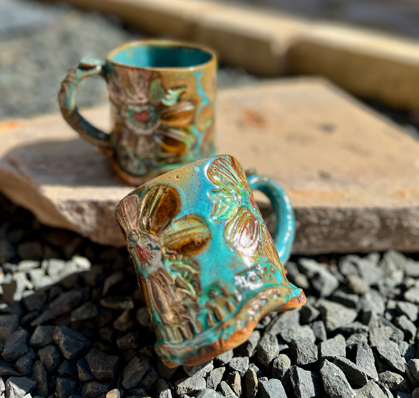 Retro Boho Daisy Mug
