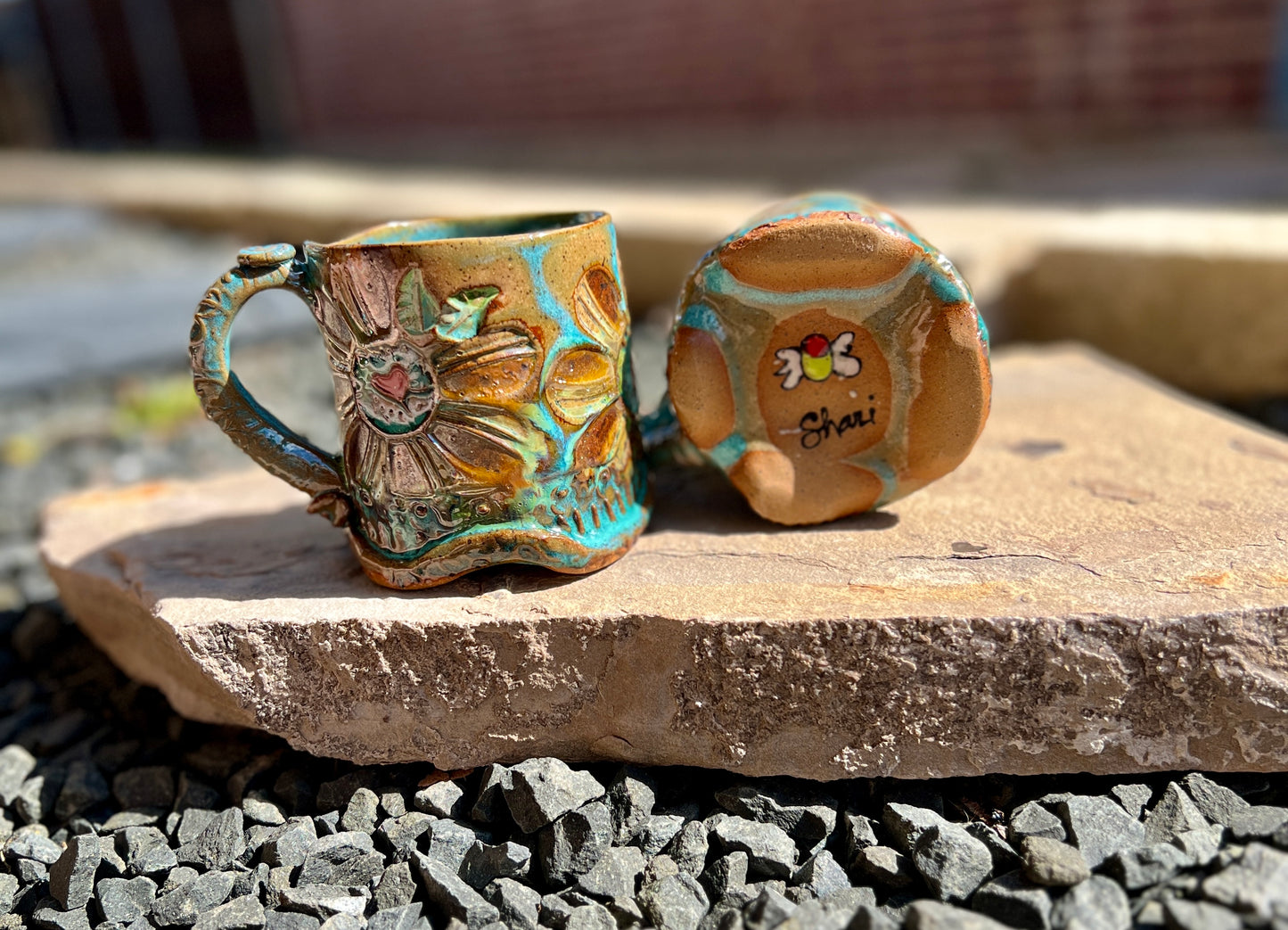 Retro Boho Daisy Mug