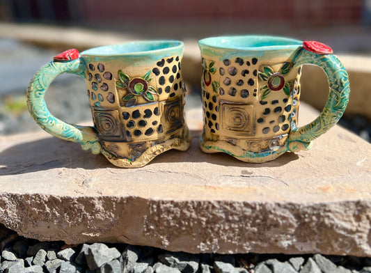 Squares of plenty mug